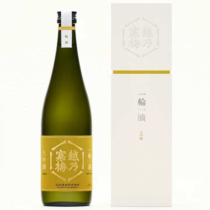 Amazon.co.jp: 越乃寒梅 一輪一滴 大吟醸 2022BY 箱付き 720ml 15度